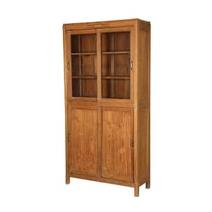 Vintage cabinet in teak and double doors. Doors are sliding. Size 99*39*198