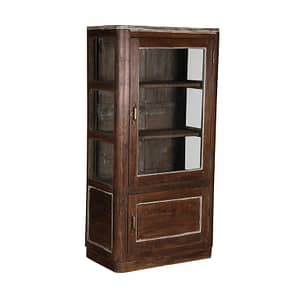 Vintage cabinet perfect size for your bathroom maybe. The finish is a lovely new finish in a natural brown with a little white. Size 76*44*150